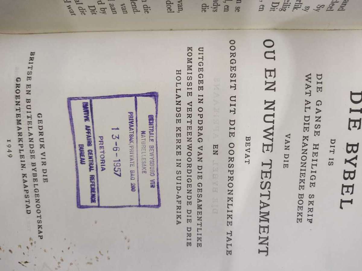 Die Bybel in Afrikaans