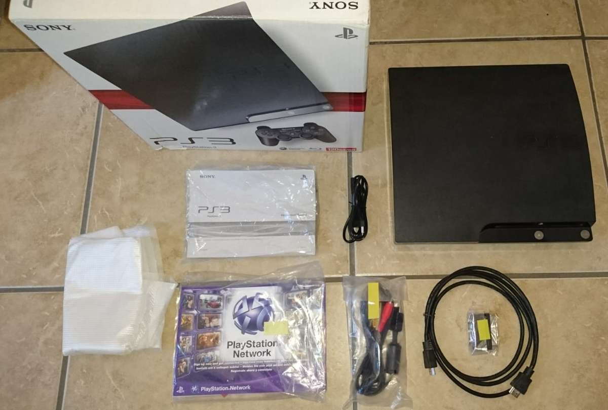 Sony PS3 Slim 120GB Console - Not Working Needs Repairs + Free Game