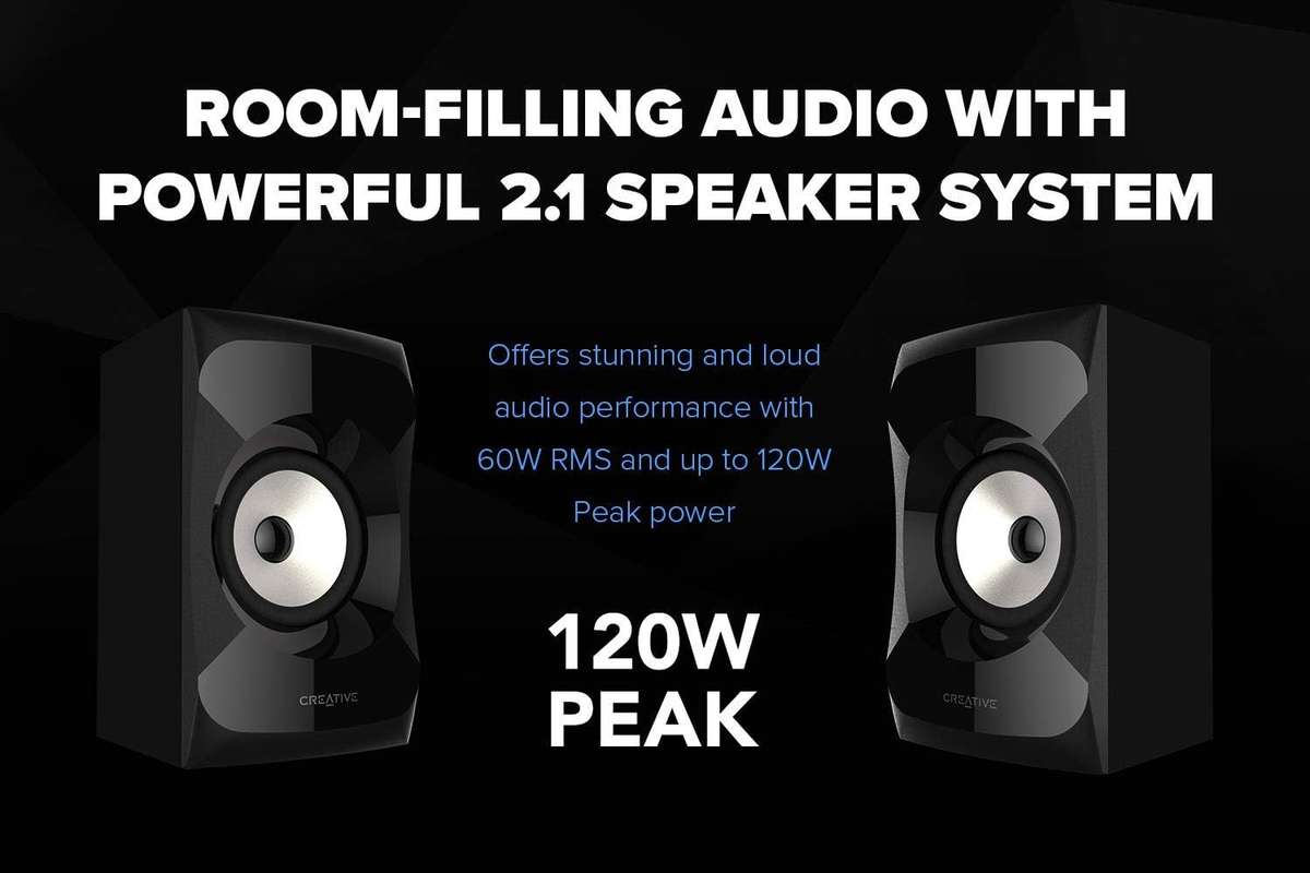 Creative SBS E2900 2.1 Powerful Bluetooth Stereo Satellite & Subwoofer Desktop Speaker System