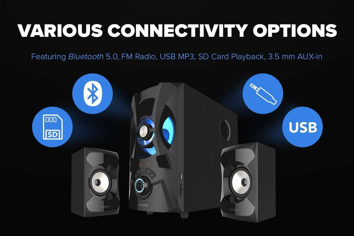 Creative SBS E2900 2.1 Powerful Bluetooth Stereo Satellite & Subwoofer Desktop Speaker System