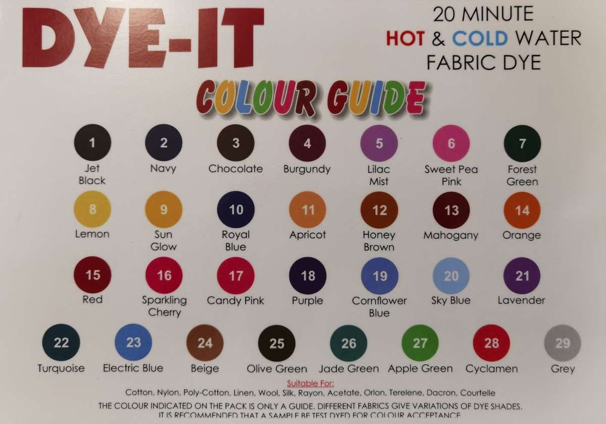 Dye-It Hot & Cold Water Fabric Dyes