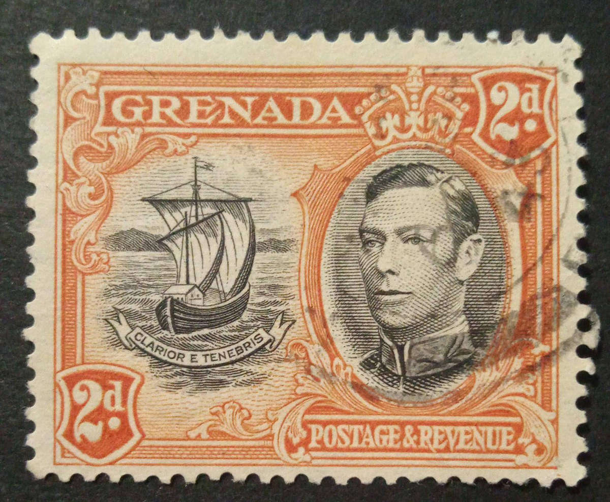 1938 Grenada King George VI Pictorial Definitive  2d (Two Pence).