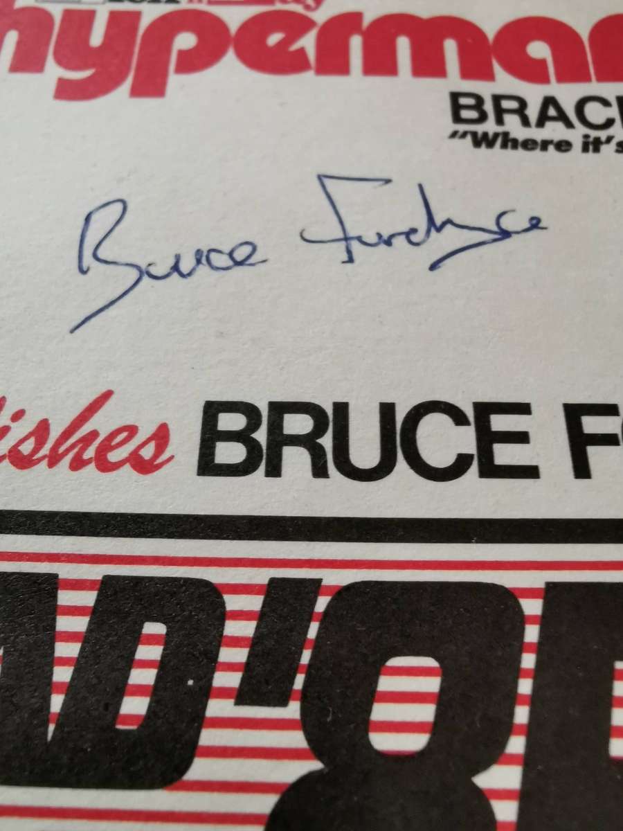 Bruce Fordyce autographed memorabilia