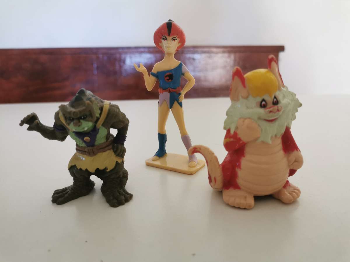 Set of rubber Thundercats figures 1985