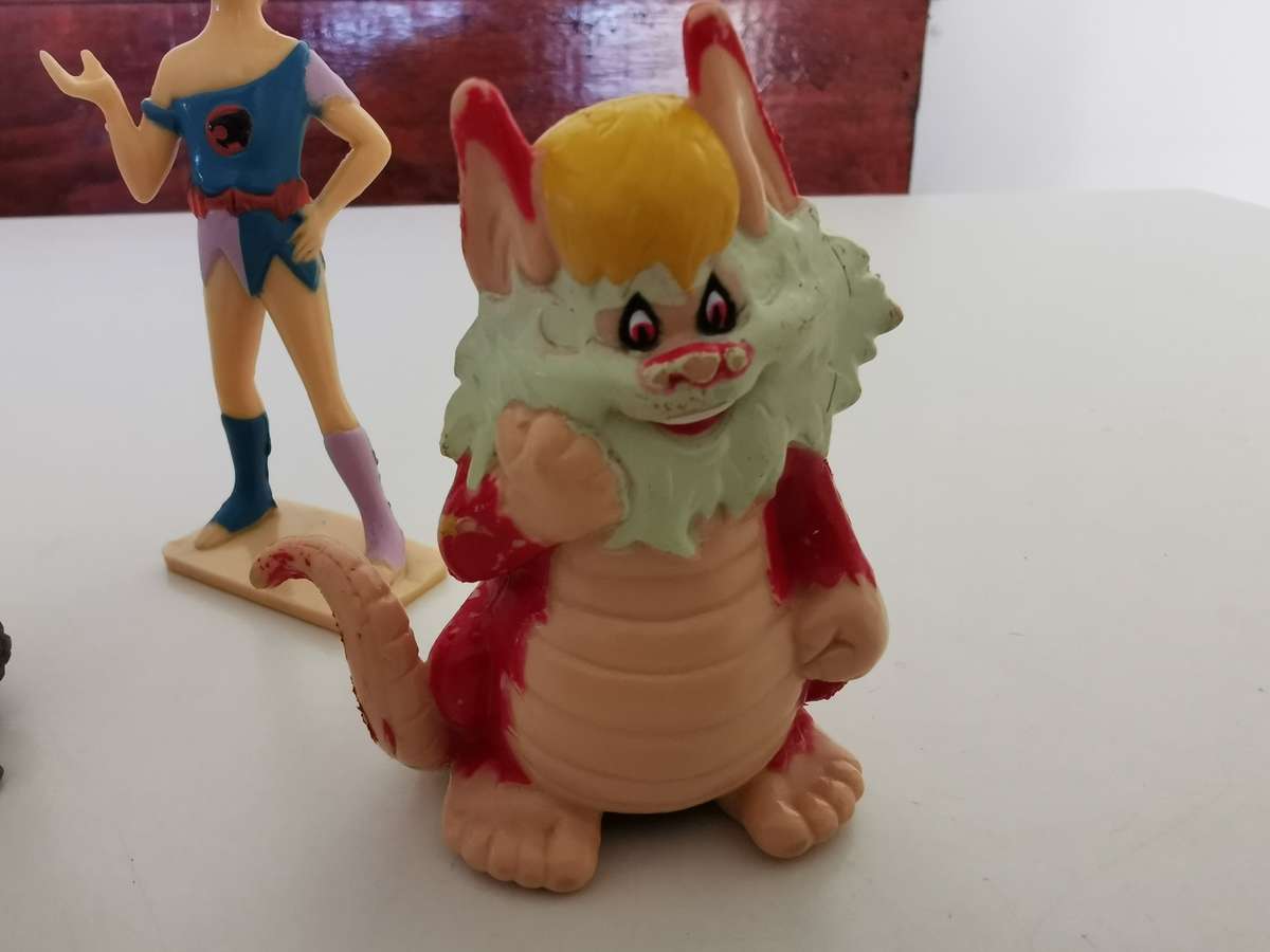 Set of rubber Thundercats figures 1985