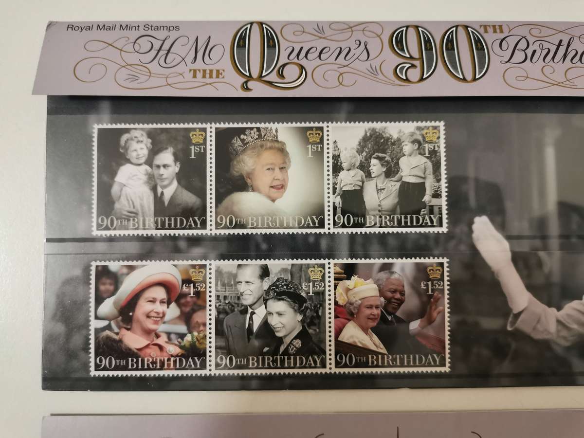 The Queen's 90th birthday stamp set