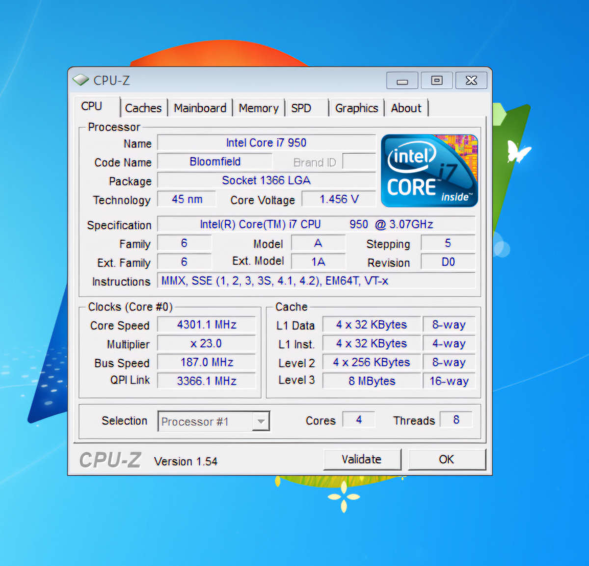 Intel® Core i7-950 Processor Quad Core CPU