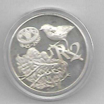 R1 AUCTION - 1995 R2 FAO (FOOD& AGRI ORG) PROOF CROWN SIZE SILVER