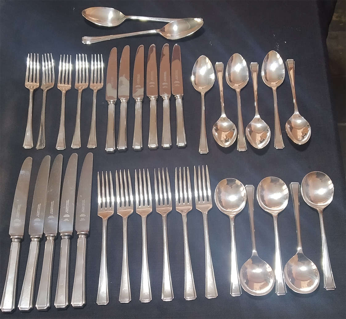 Double Silver Plated A1 EPNS Priestley & Moore 35 Piece Cutlery Set