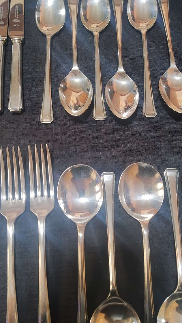 Double Silver Plated A1 EPNS Priestley & Moore 35 Piece Cutlery Set