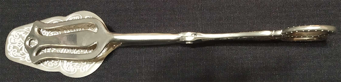 Silver Plated Salad Server Tongs