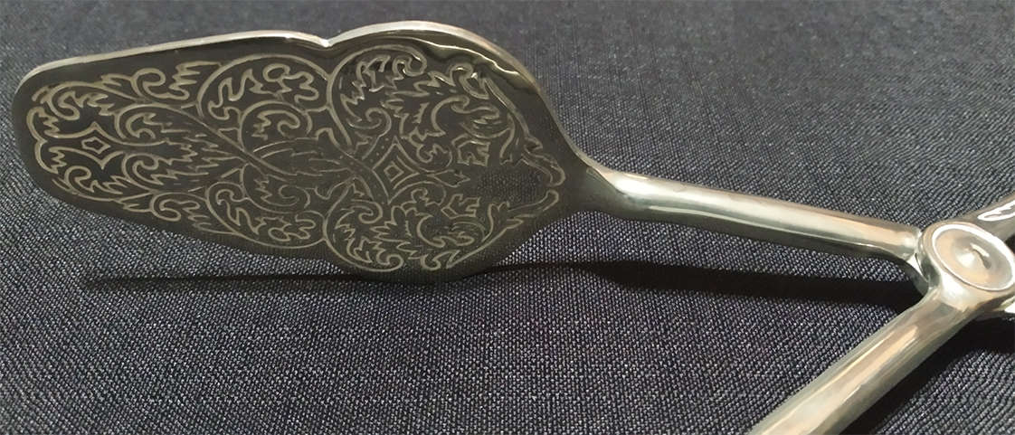 Silver Plated Salad Server Tongs