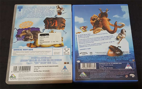 Set of 2 DVD's - Ice Age & Ice Age 2