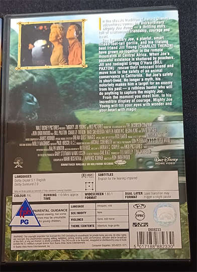 Set of 3 DVD's - The Mummy / Dragonheart / Mighty Joe Young