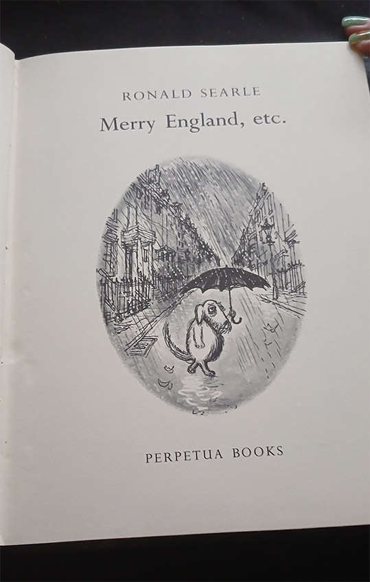 Merry England, etc. by Ronald Searle (1st Edition)
