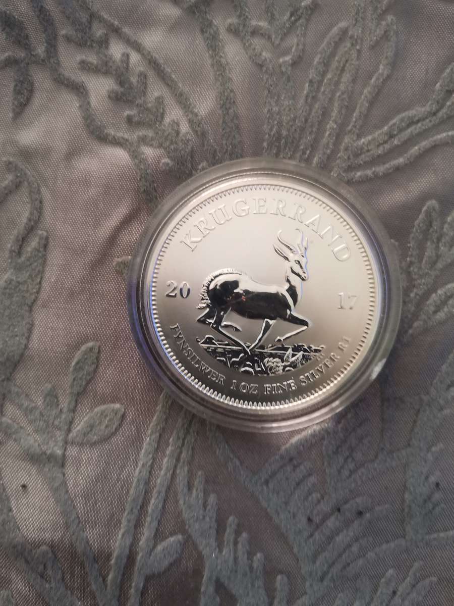 2017 Silver 10z Krugerrand Premium in capsule with certificate