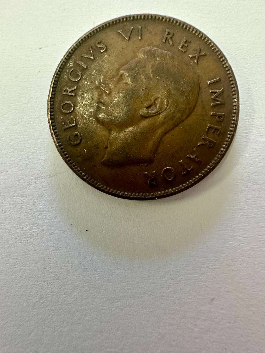 1945 GEORGE VI SOUTH AFRICAN 1 Penny