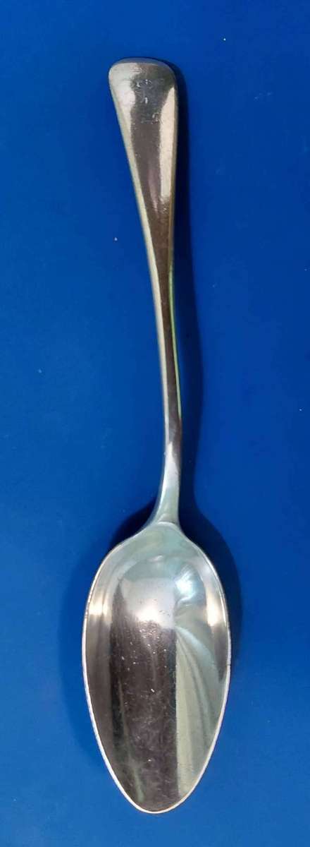 Antique 1915 Levi & Salaman Birmingham Solid Sterling Silver Dessert Spoon