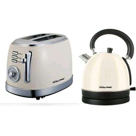 CREAM BREAKFAST PACK COMBO** KETTLE + TOASTER