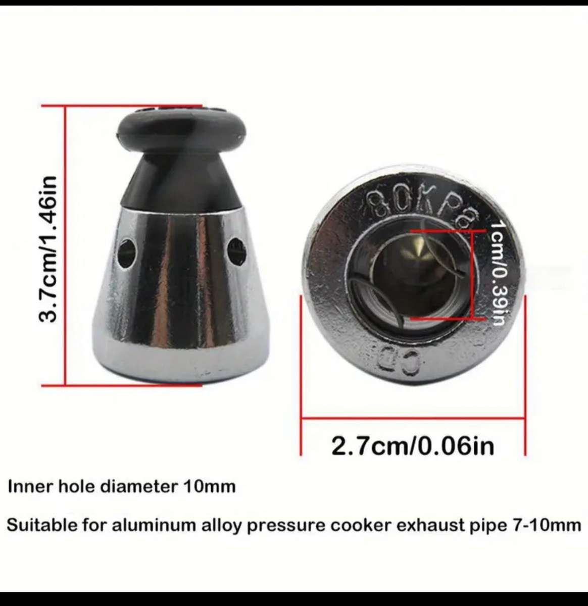 Universal Plastic Pressure Cooker Safety Valve  Reliable Replacement Part