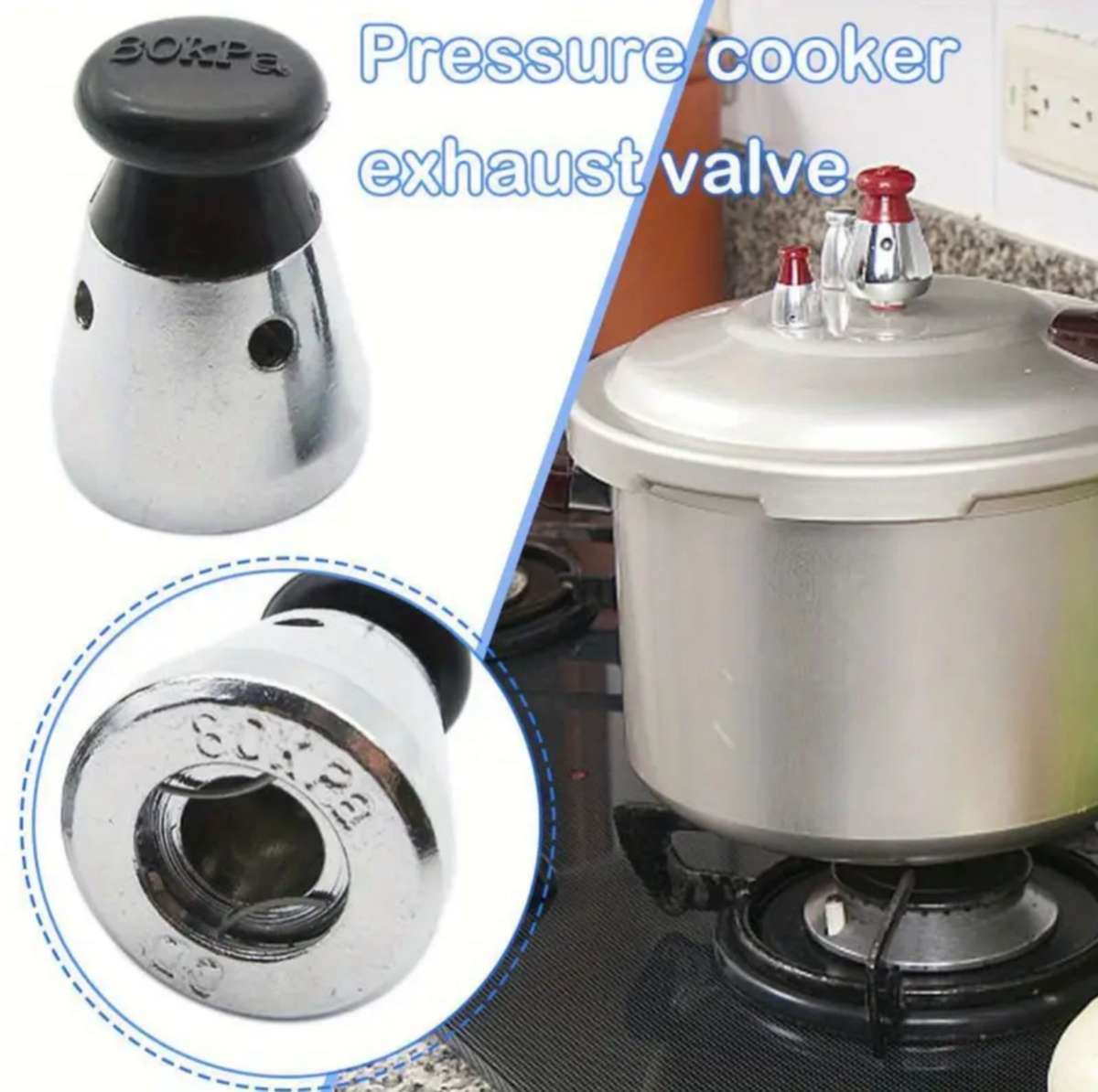Universal Plastic Pressure Cooker Safety Valve  Reliable Replacement Part