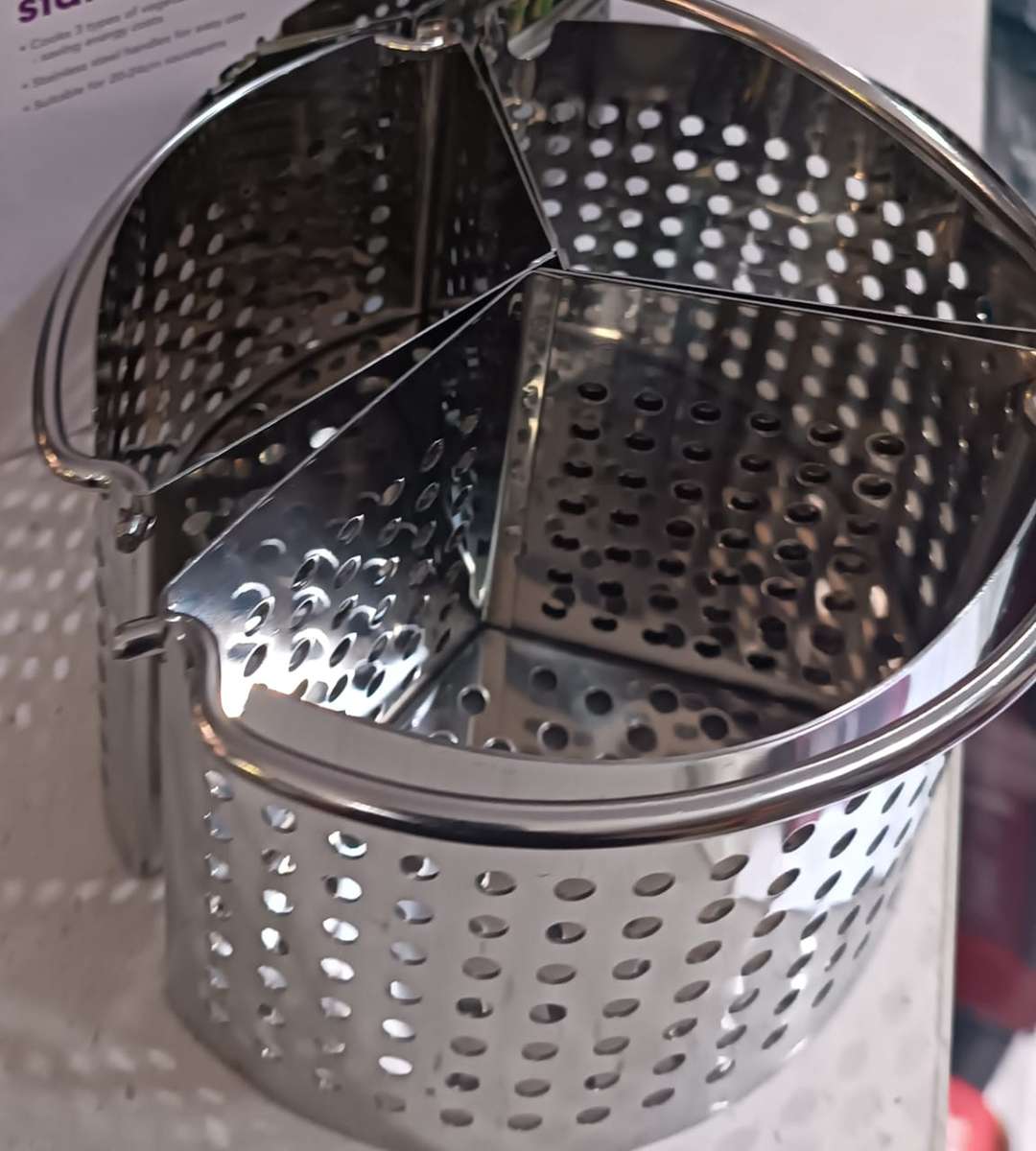 PRESSURE COOKER STAINLESS STEEL VEGETABLE STEAMER