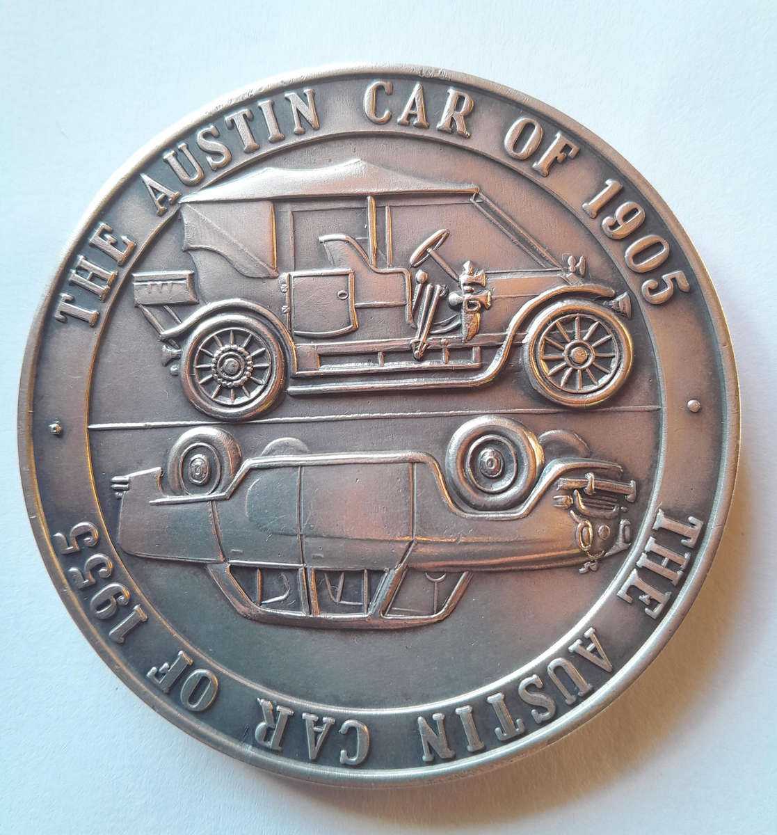 AUSTIN GOLDEN JUBILE 1905-1955 SOUVENIR MEDAL IN BOX