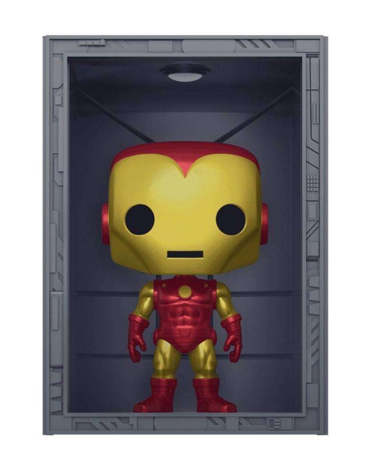 IRON MAN WITH GANTRY!!IRON MAN!!FUNKO POP!! DELUXE!! GITD!! PX EXCLUSIVE!!