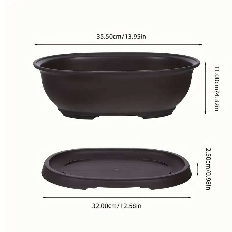 Oval Plastic Bonsai Pot