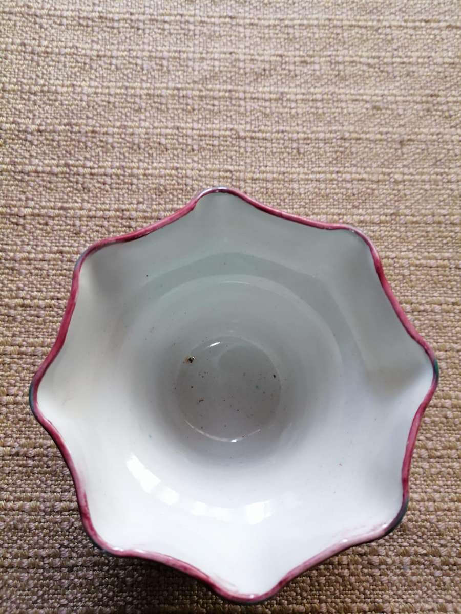 VINTAGE CENTURY ITALIAN POTTERY WATERMELON VASE PLANTER