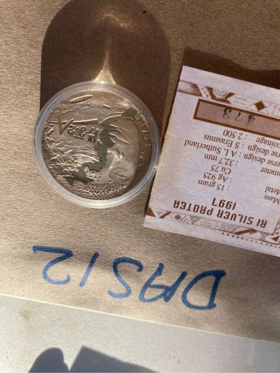 1997 Silver proof R1 - Woman with certificate - Seldom seen