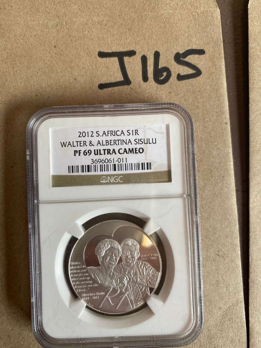 2012 South Africa Silver R1 - Protea - Walter and Albertina Sisulu