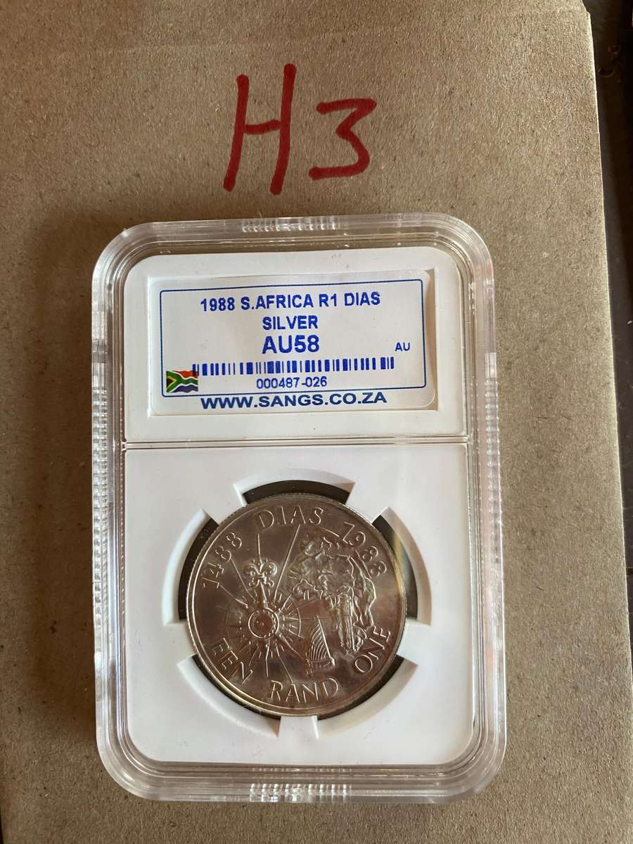 1988 Silver graded AU 58 R1 - Dias