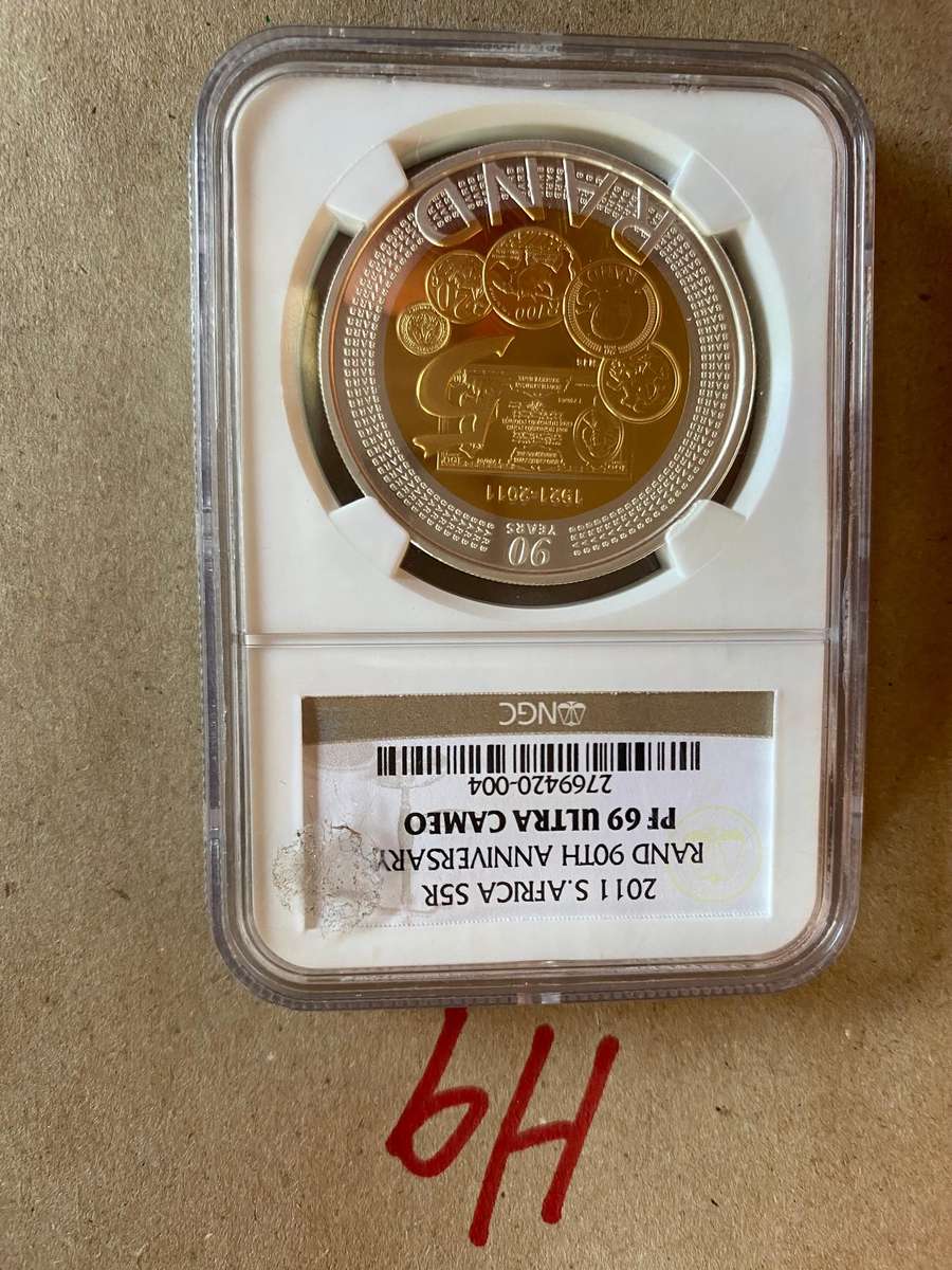 2011 South Africa Silver R5 - PF 69 UC - NGC Graded - Big coin