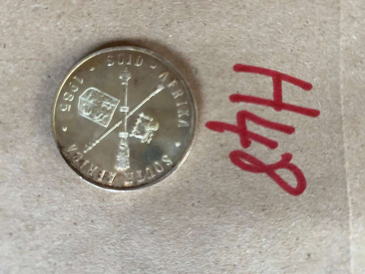 1985 South Africa Silver proof R1 - Union buildings