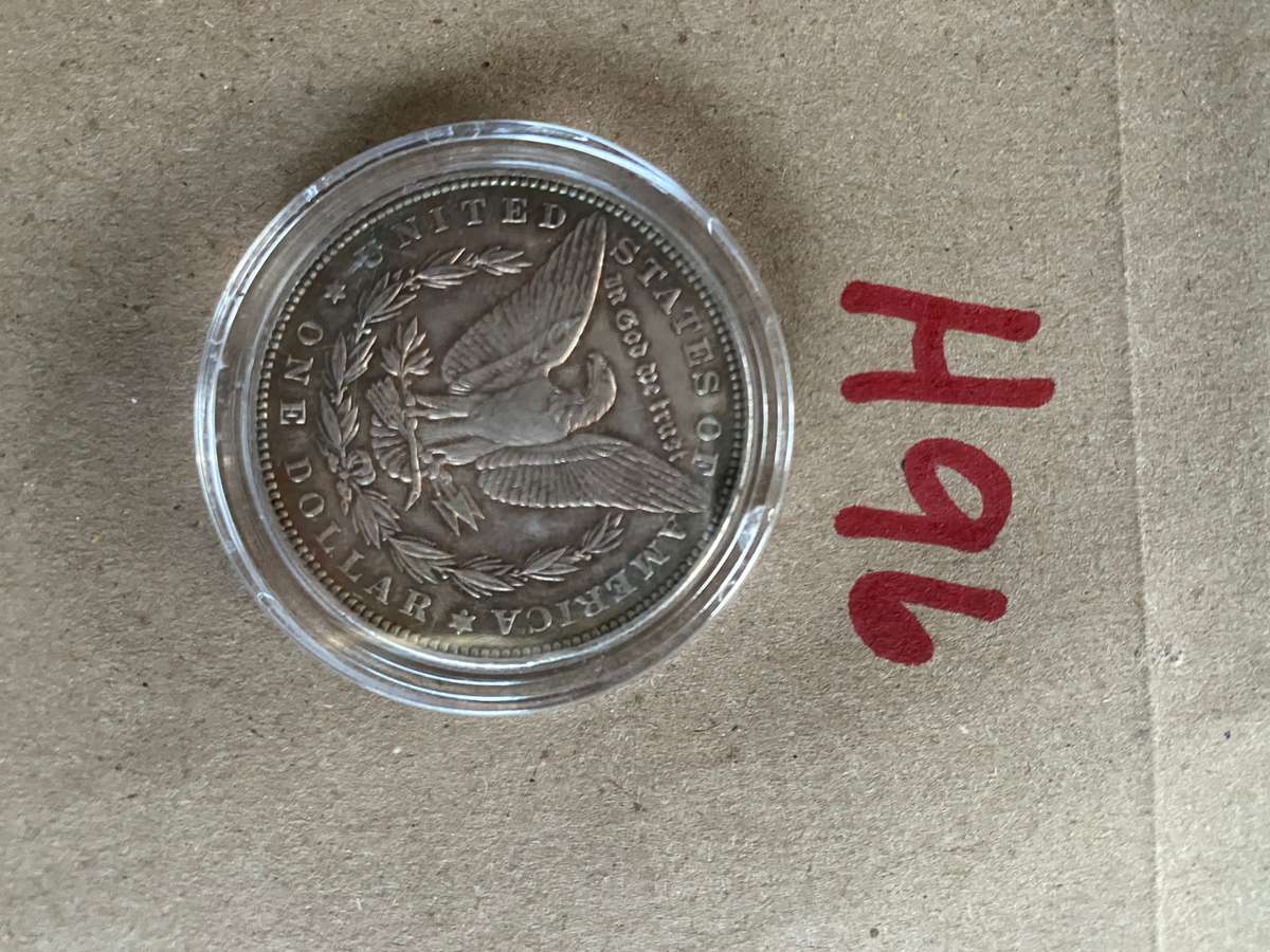 RARE 1887 USA Silver Morgan dollar