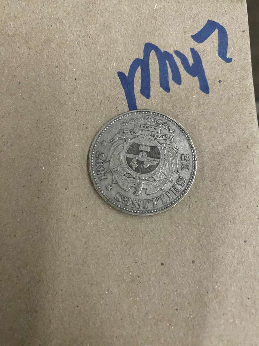 Look at this coin - 1897 Silver South Africa ZAR 2 1/2 Shilling