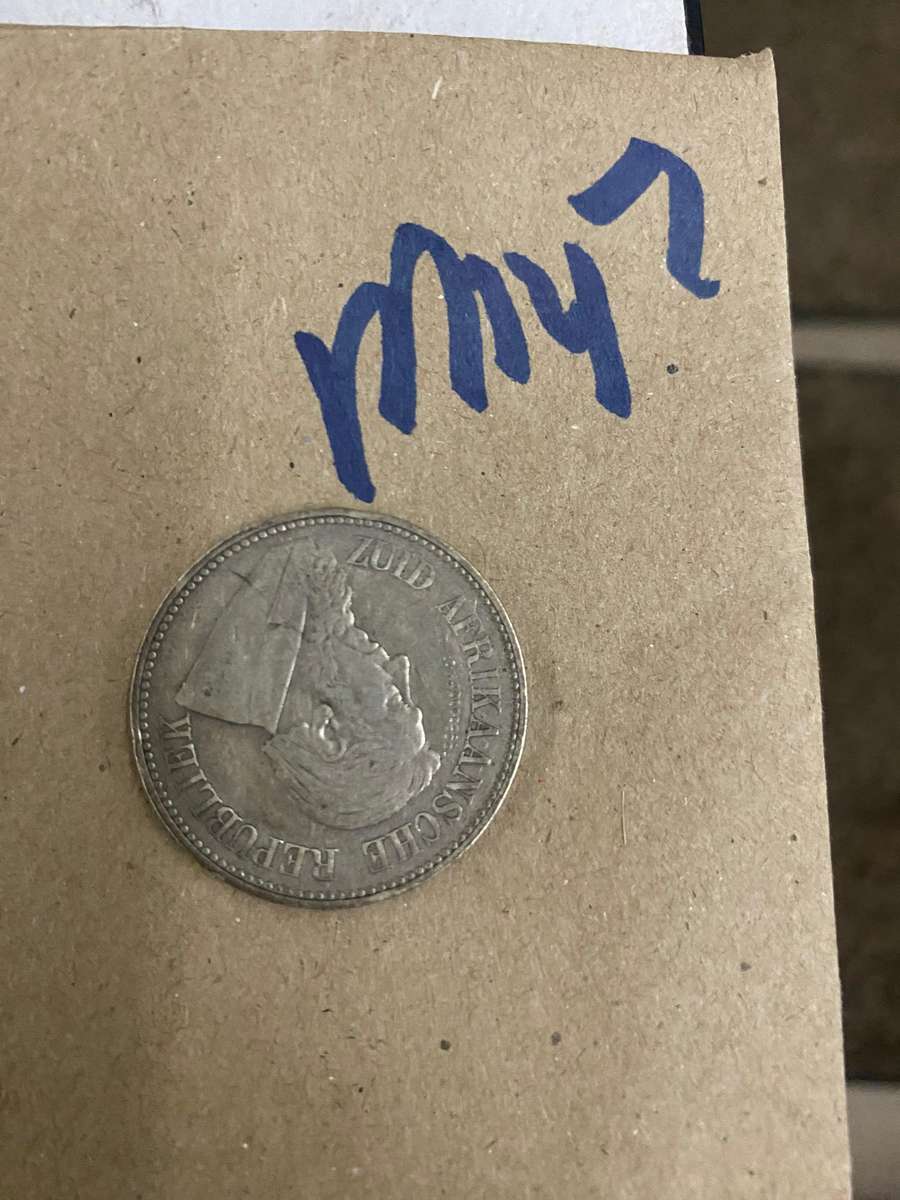 Look at this coin - 1897 Silver South Africa ZAR 2 1/2 Shilling