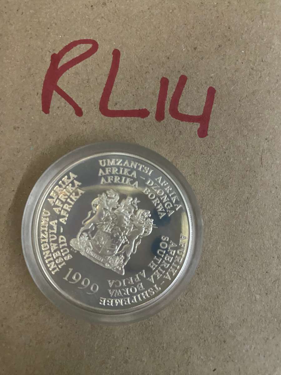 1999 South Africa Silver Proof R2 - Sharks