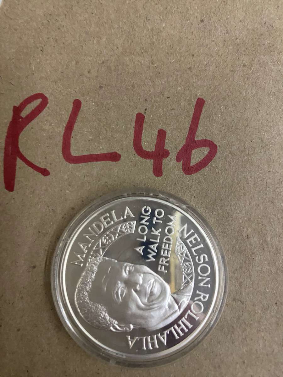 1995 and 2007 World Cup Silver proof Coin - Mandela long walk to freedoim