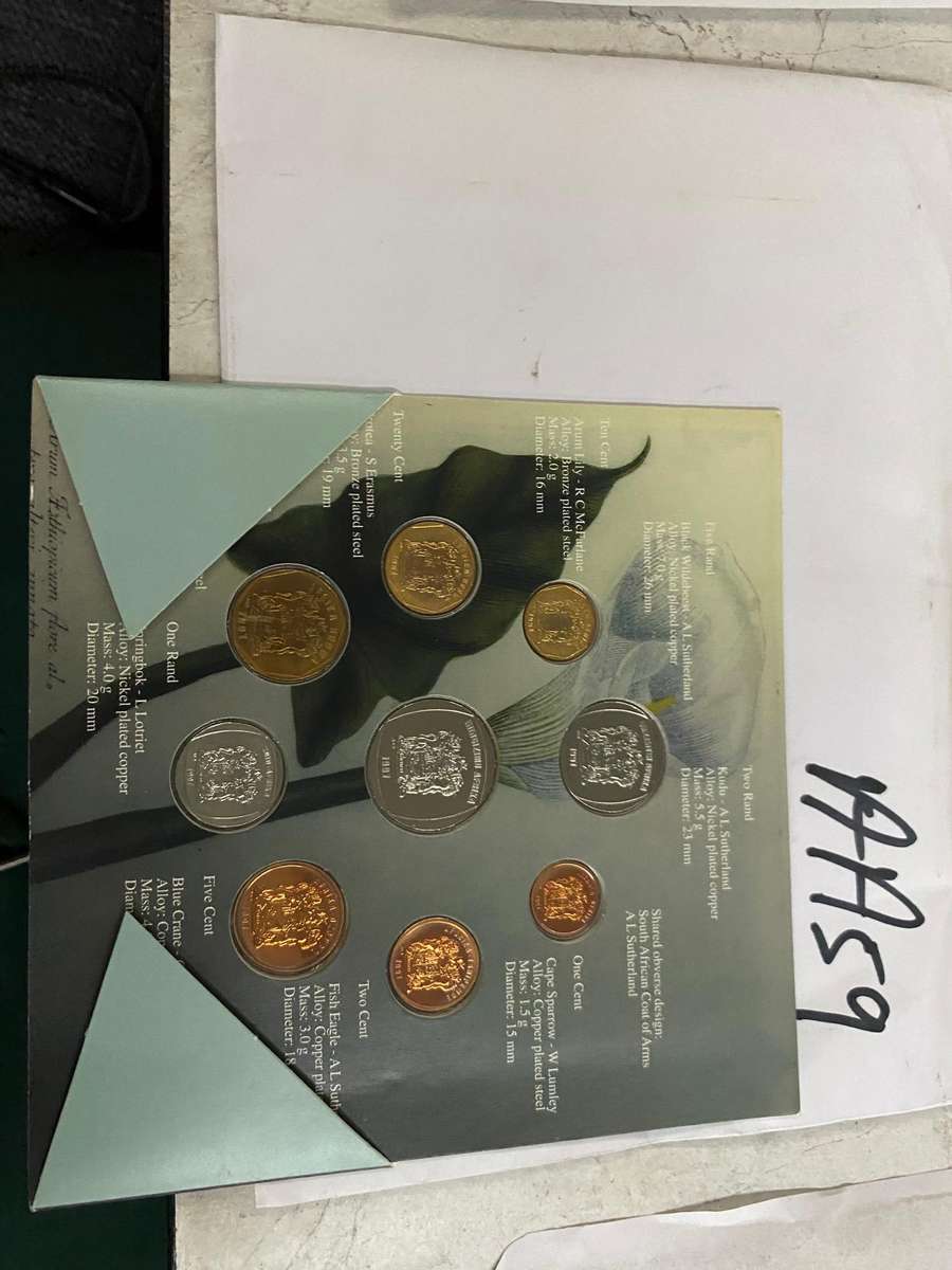 1991 South Africa Uncirculated set from SA Munt