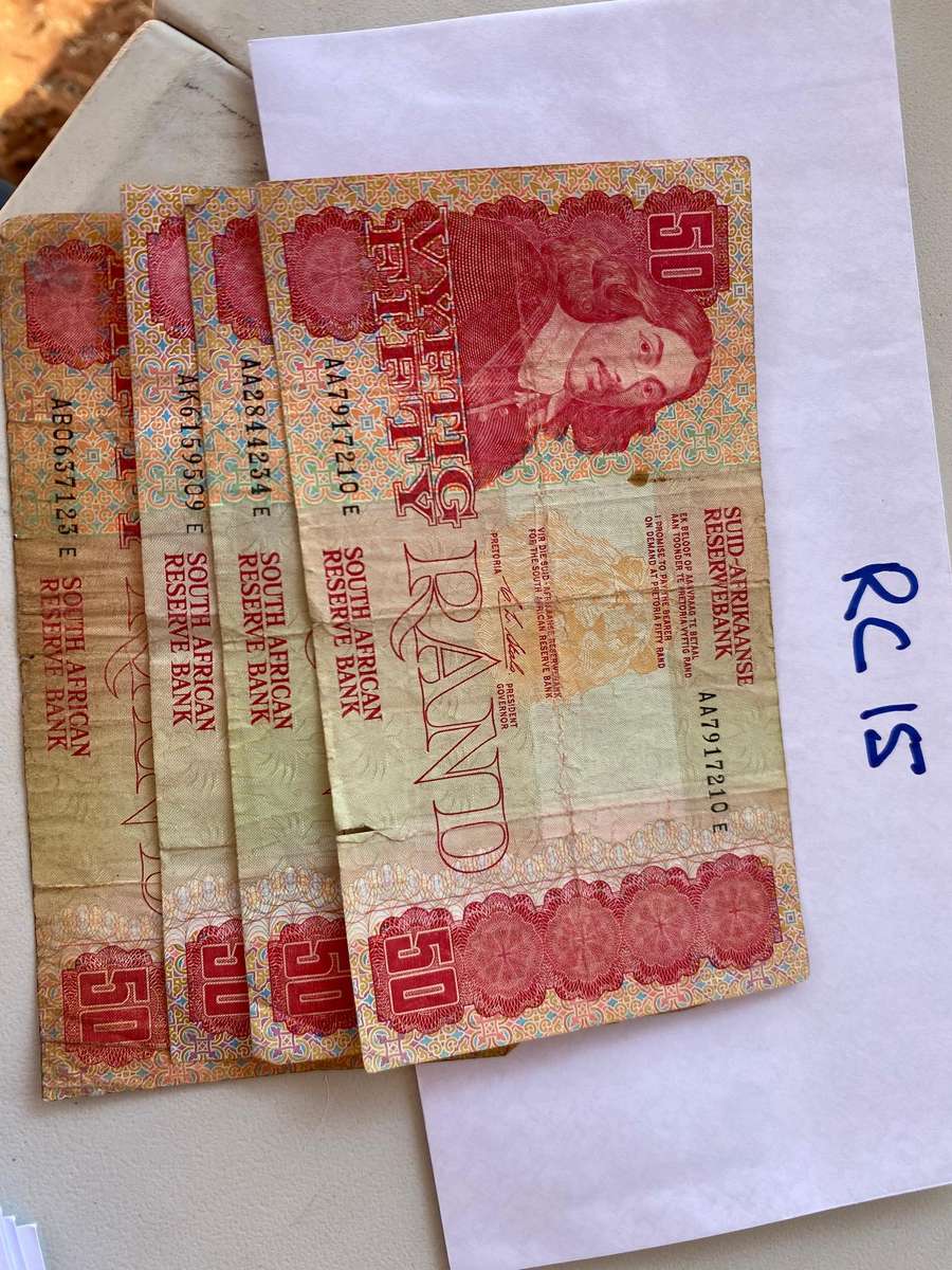 4 x South Africa R50 bank notes - CL Stals