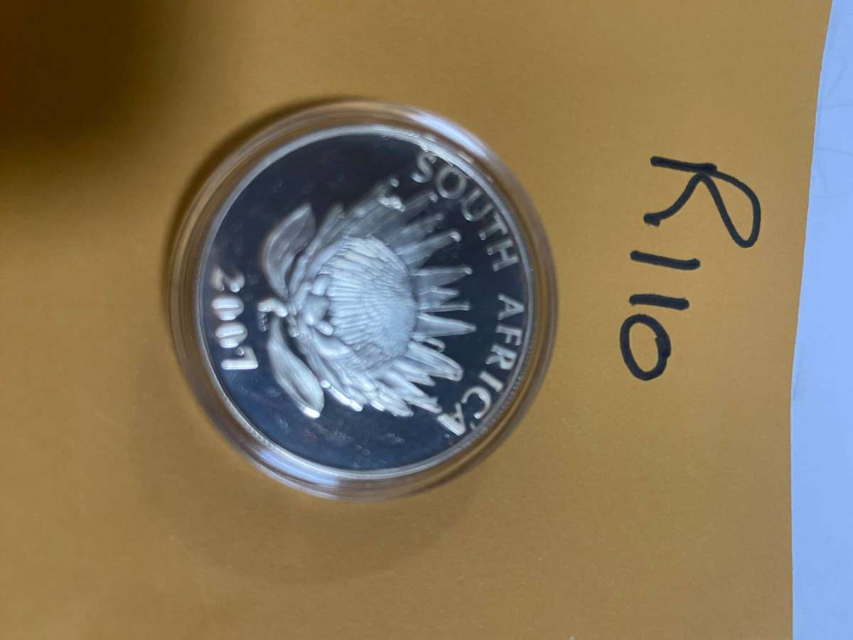2007 South Africa Silver Proof Protea Series R1 - De Klerk