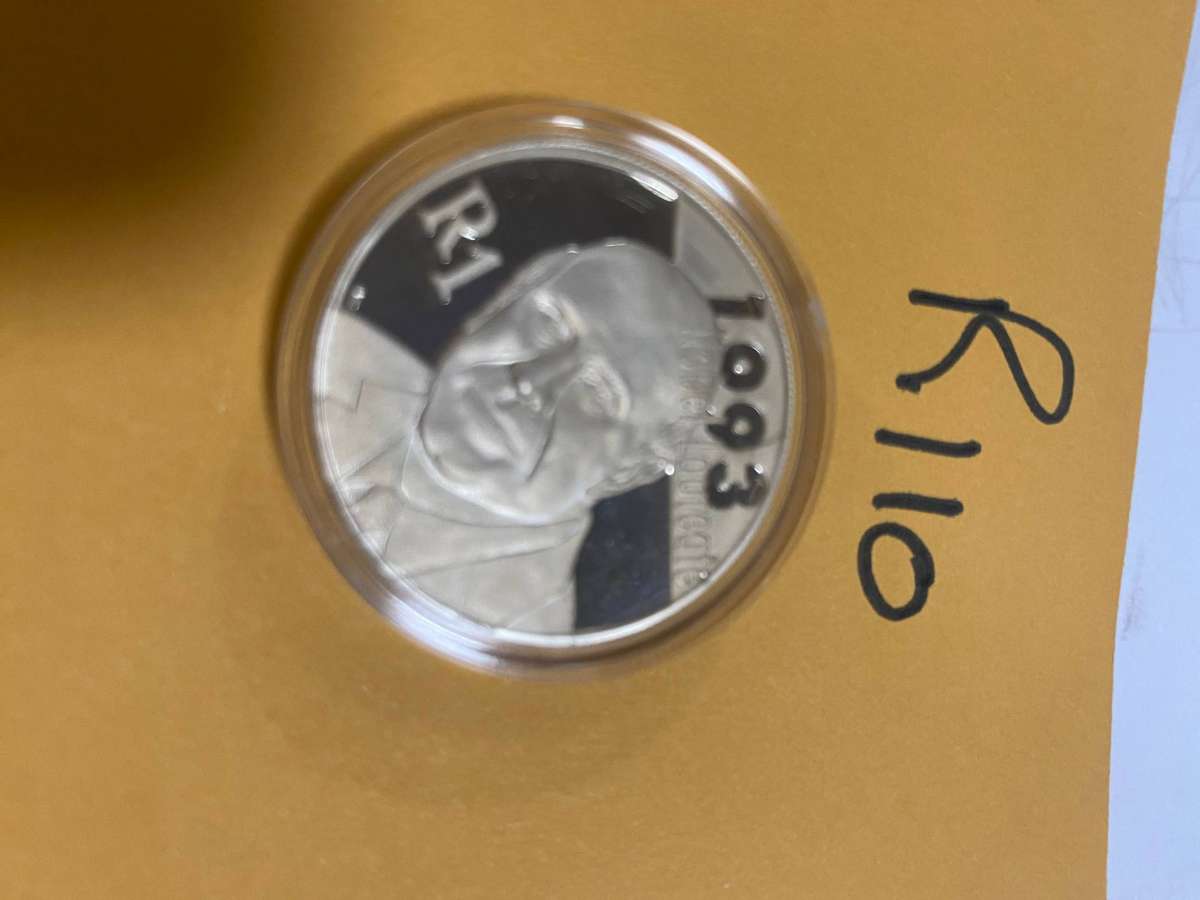 2007 South Africa Silver Proof Protea Series R1 - De Klerk