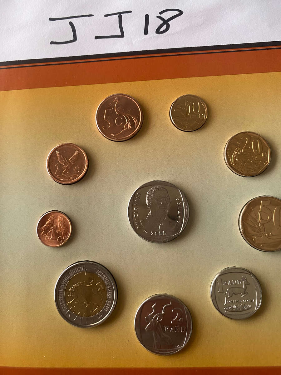 Rare not seenThe coins of South Africa - Complete South Africa circulates Coins with commerative R5