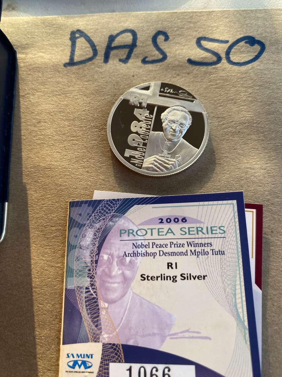 2006 South Africa Proof R1 - Nobel Peace Price Winner - Desmond tutu - WITH CERTIFICATE