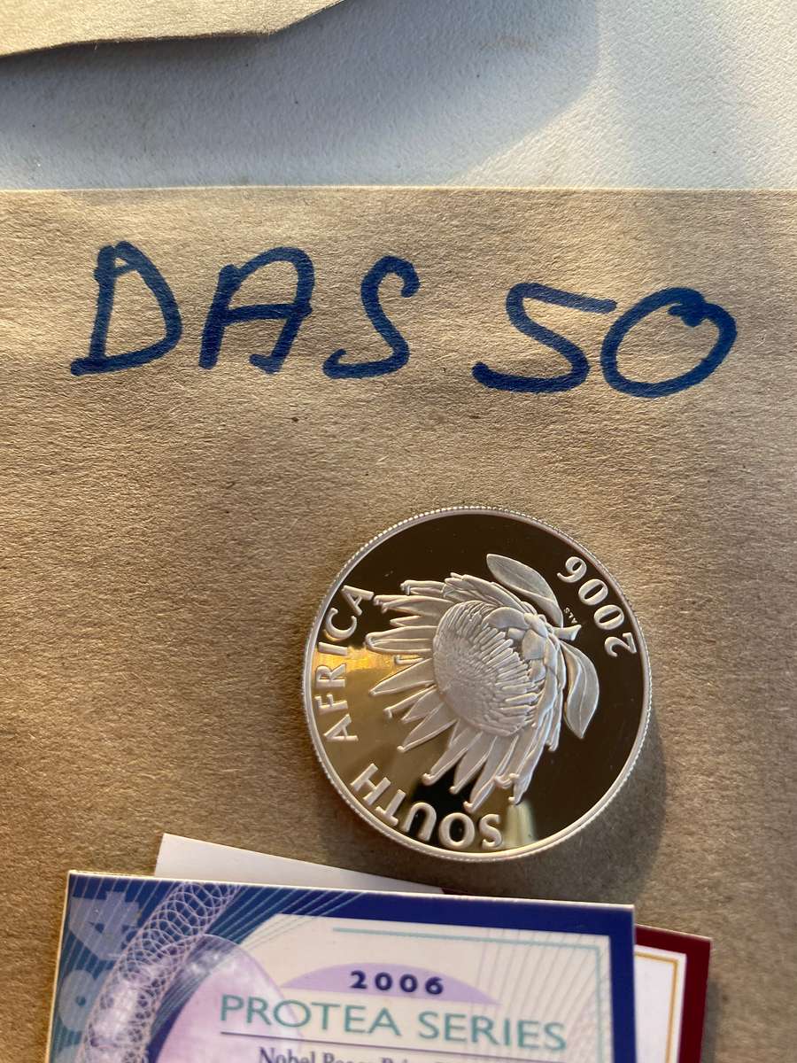 2006 South Africa Proof R1 - Nobel Peace Price Winner - Desmond tutu - WITH CERTIFICATE