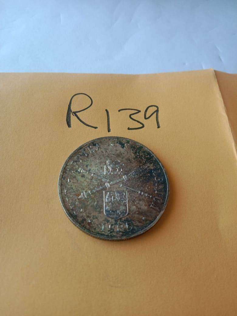 1995 SA Silver Proof R1 - Parliament with lots of toning