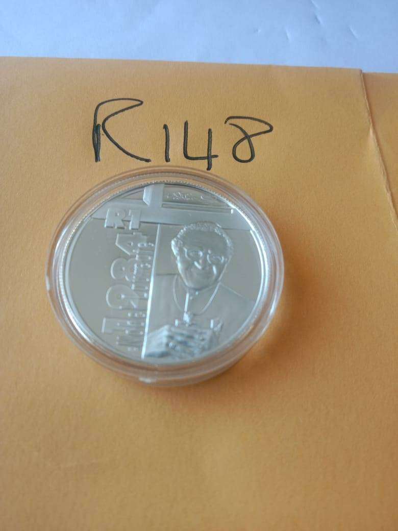 2006 SA Silver Proof R1 - Desmond Tutu - Protea Series - Capsulated