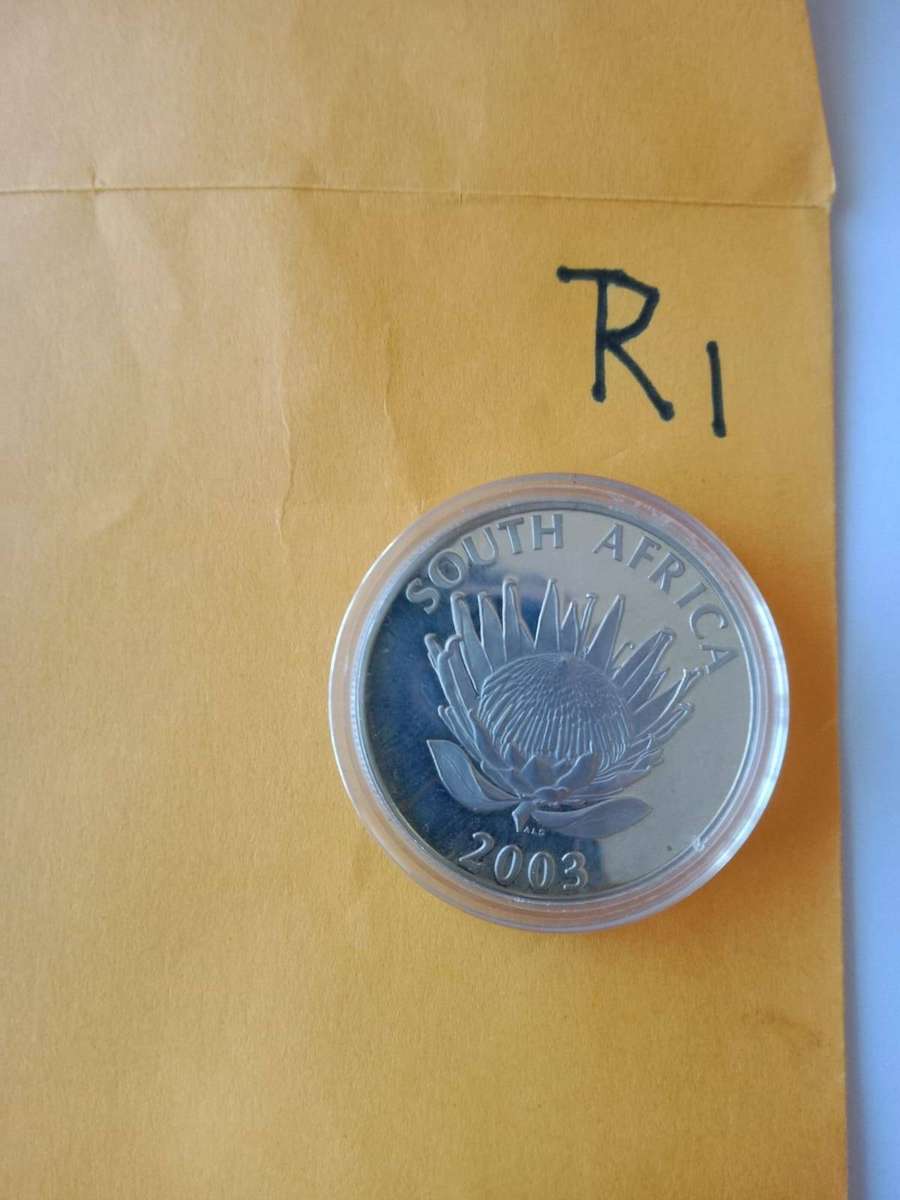 Very Rare - 2003 South Africa silver R1 - Cricket - Protea Series